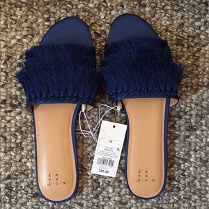 A New Day slip on fringe sandals